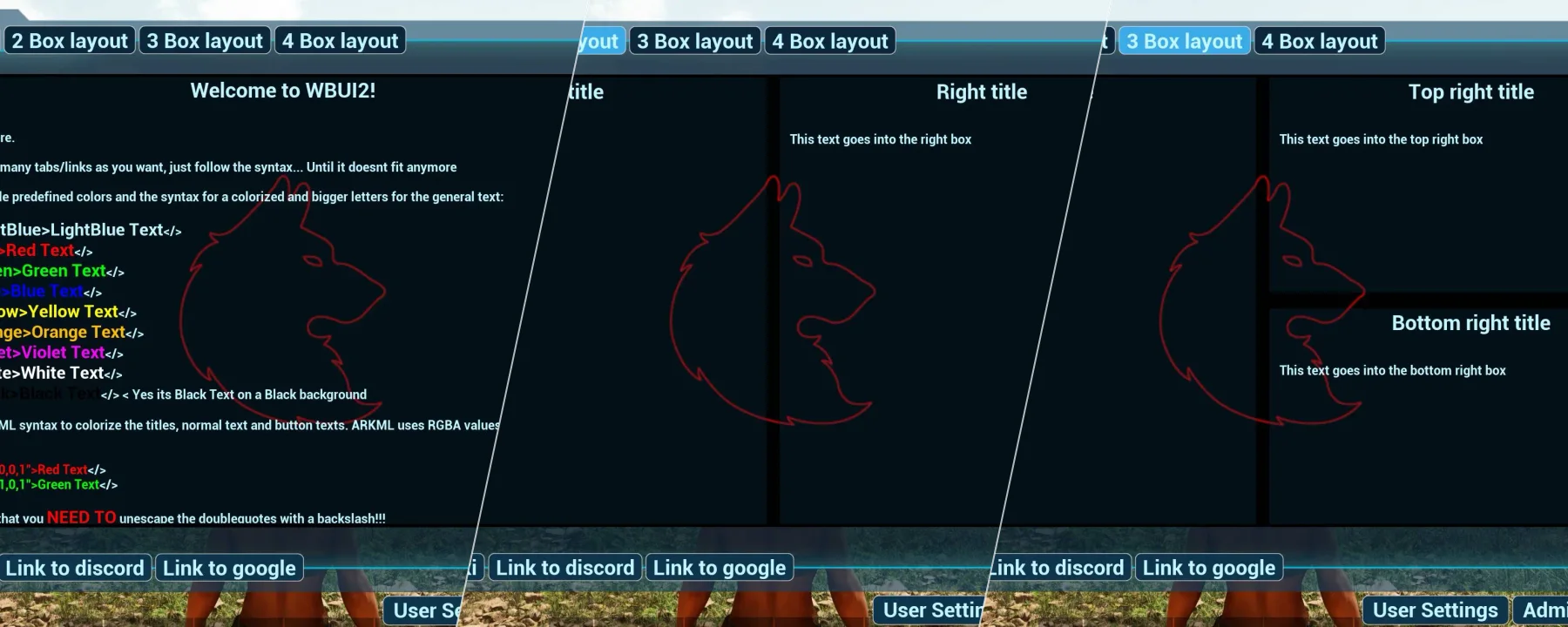 WBUI2 — WBUI2 screenshots 1–3