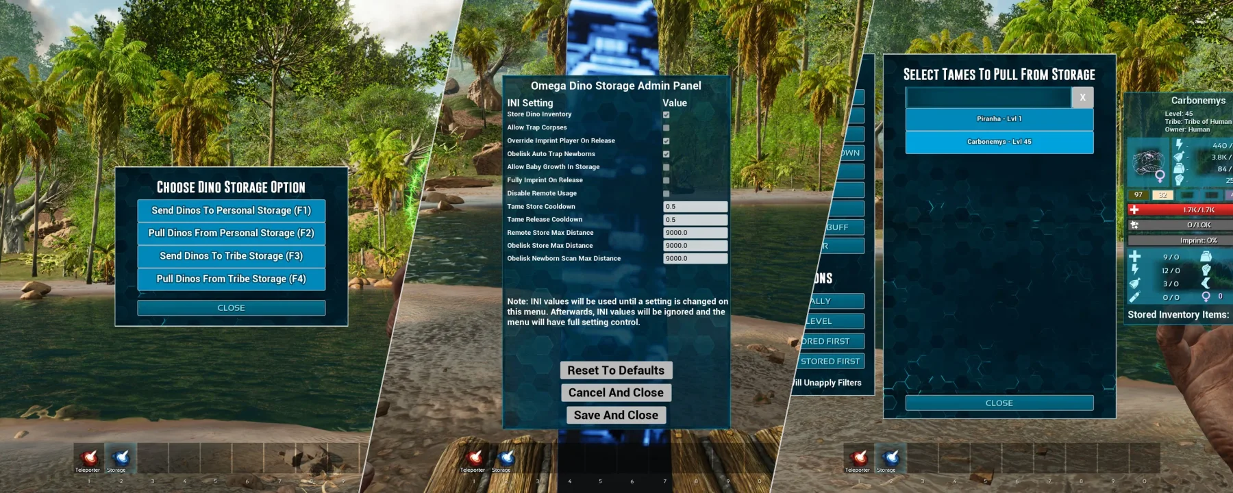 Omega Dino Storage V2 — Omega Dino Storage V2 screenshots 1–3