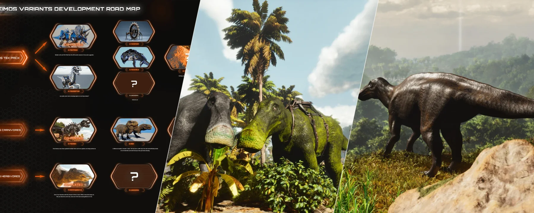 Deimos variants: D-Shantungosaurus — Deimos variants: D-Shantungosaurus screenshots 1–3