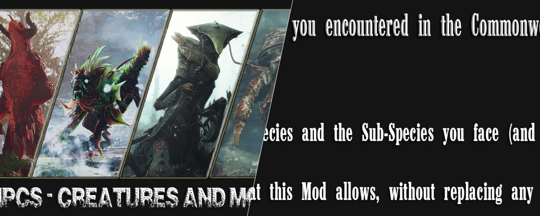 Unique NPCs - Creatures and Monsters of the Commonwealth — Unique NPCs - Creatures and Monsters of the Commonwealth screenshots 1–2