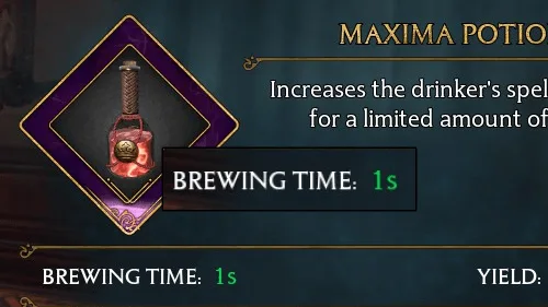 Instant Potion Brewing — 1s