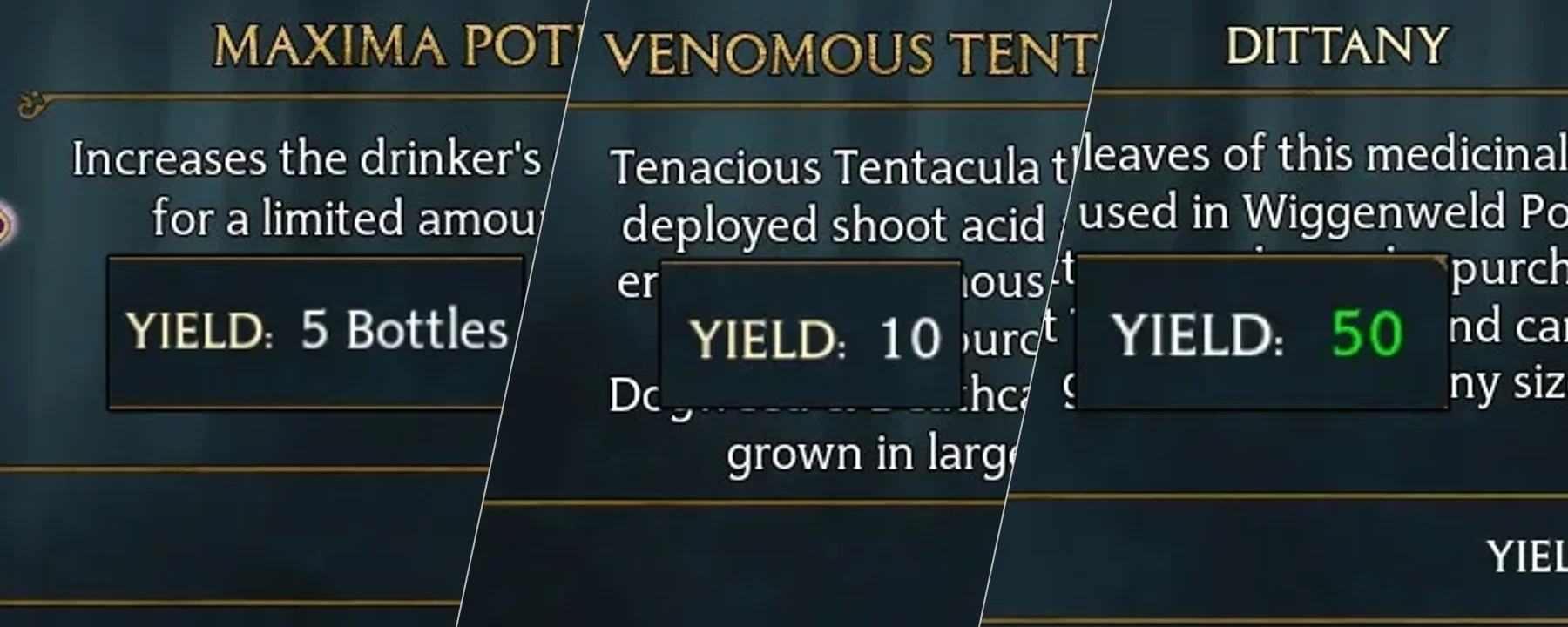 Increased Potion/Plants Yield — Increased Potion/Plants Yield screenshots 1–3