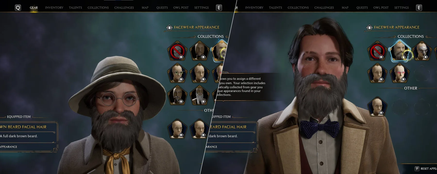 Dark Brown Beard Gear Appearance — Dark Brown Beard Gear Appearance screenshots 1–2
