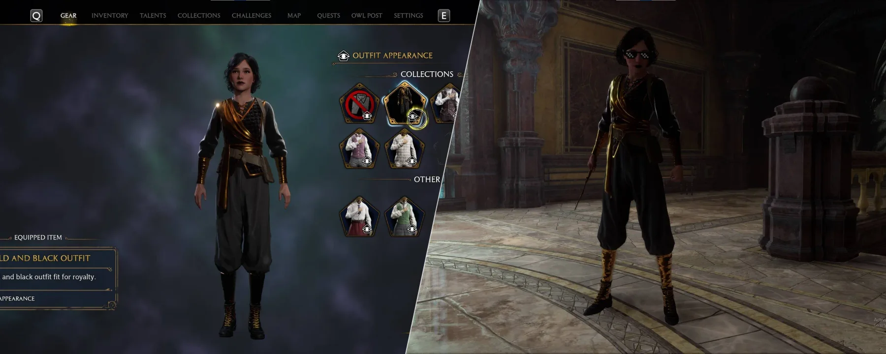 Black and Gold Witch Outfit — Black and Gold Witch Outfit screenshots 1–2