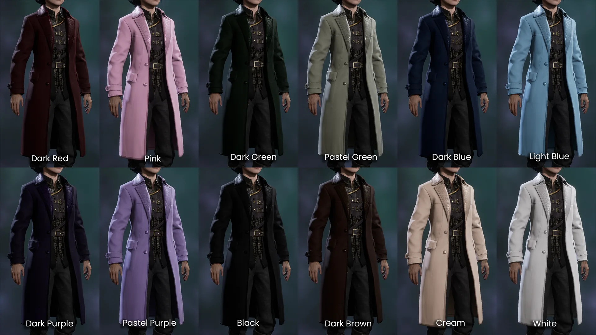 Embossed Tailcoat Recolors — All colors