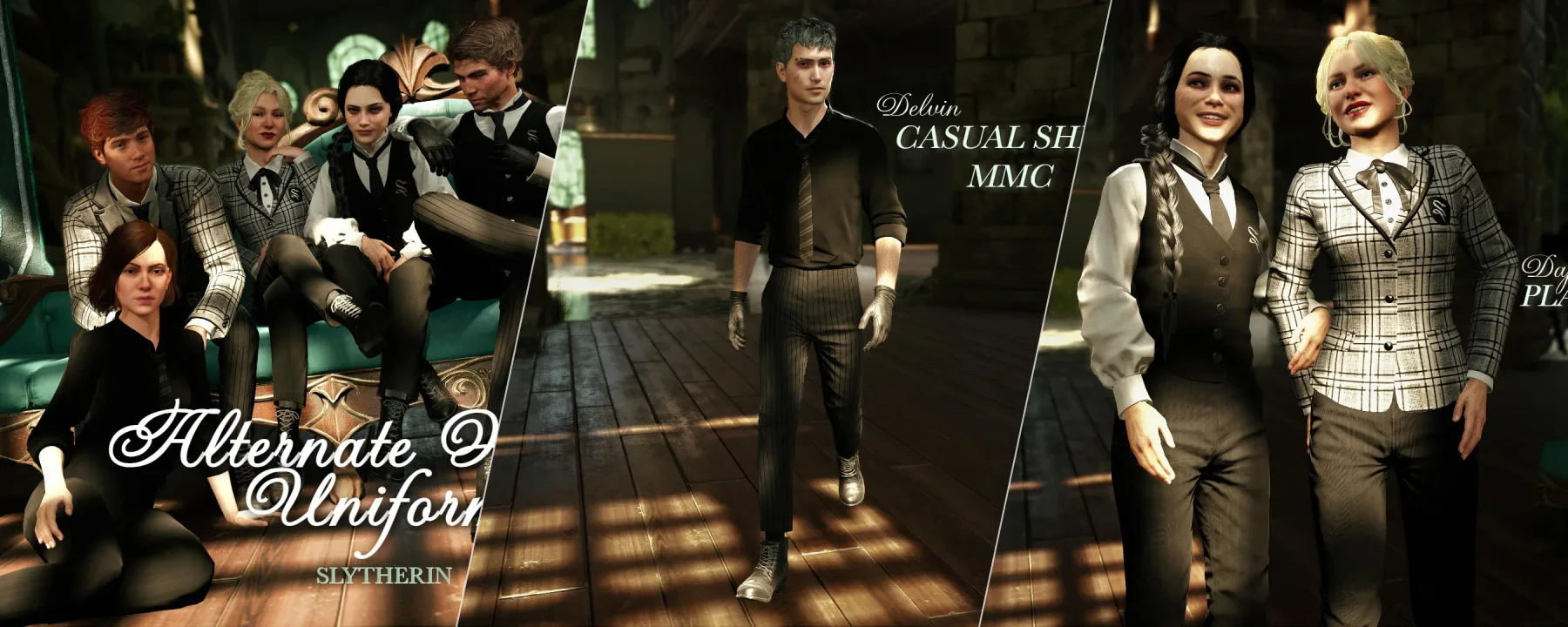 Alternate House Uniforms Slytherin — Alternate House Uniforms Slytherin screenshots 1–3