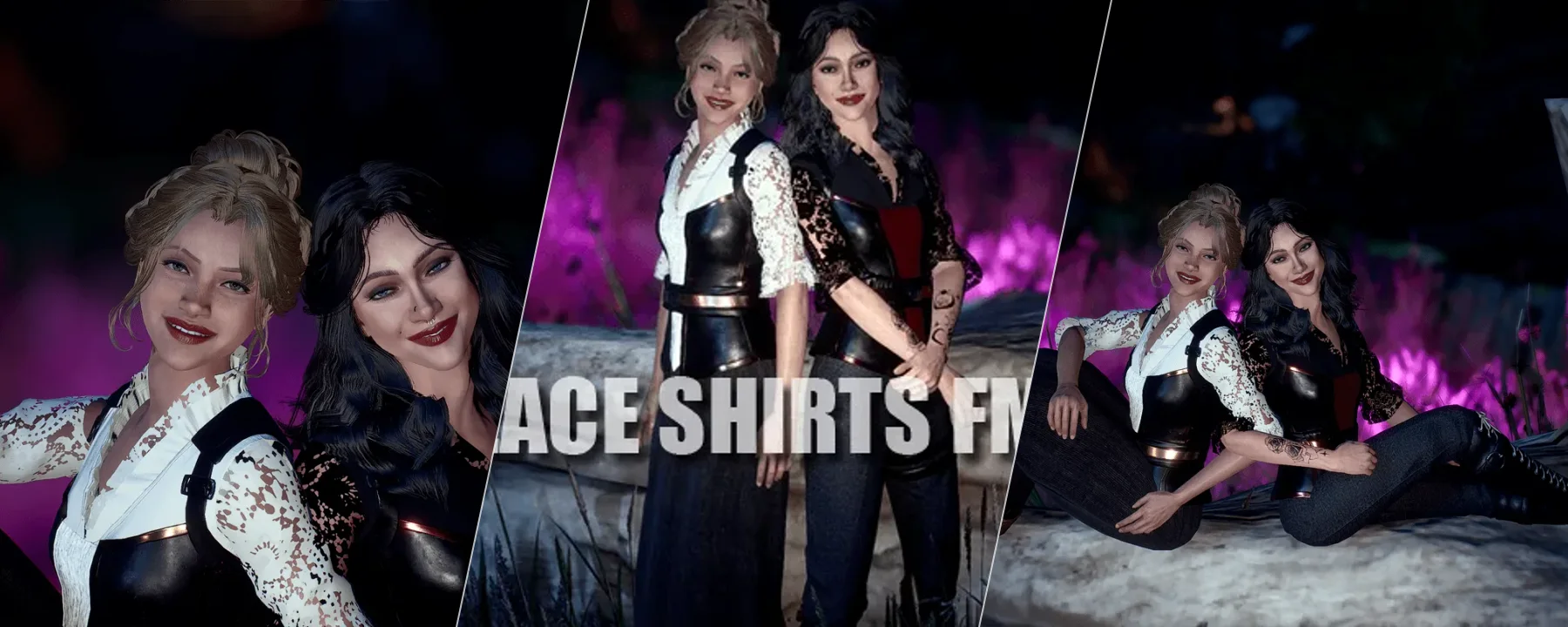Two Outfits with Lace Accents — Two Outfits with Lace Accents screenshots 1–3