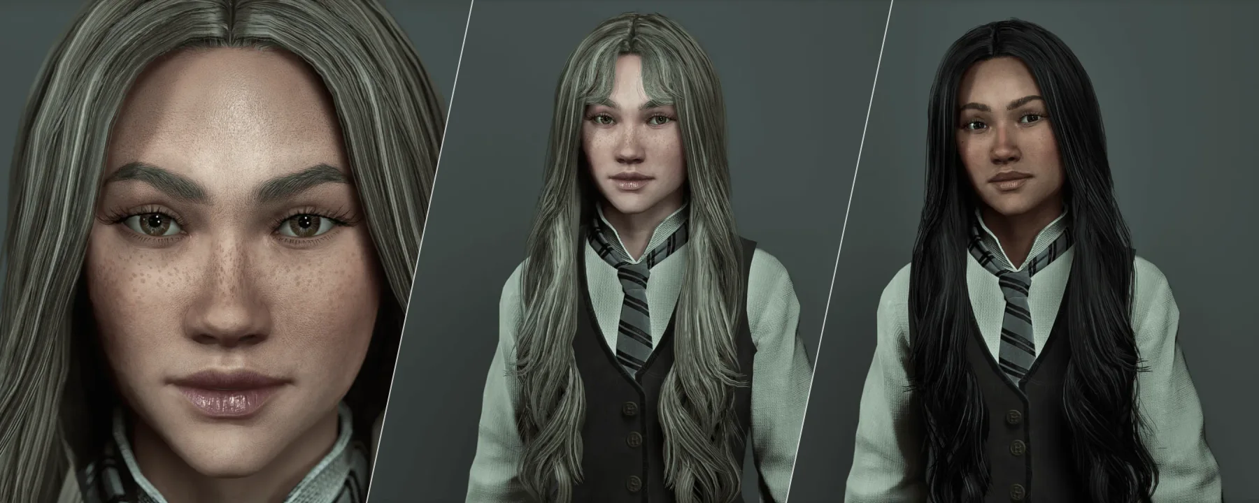 Delilah- Face Model and Hair — Delilah- Face Model and Hair screenshots 1–3