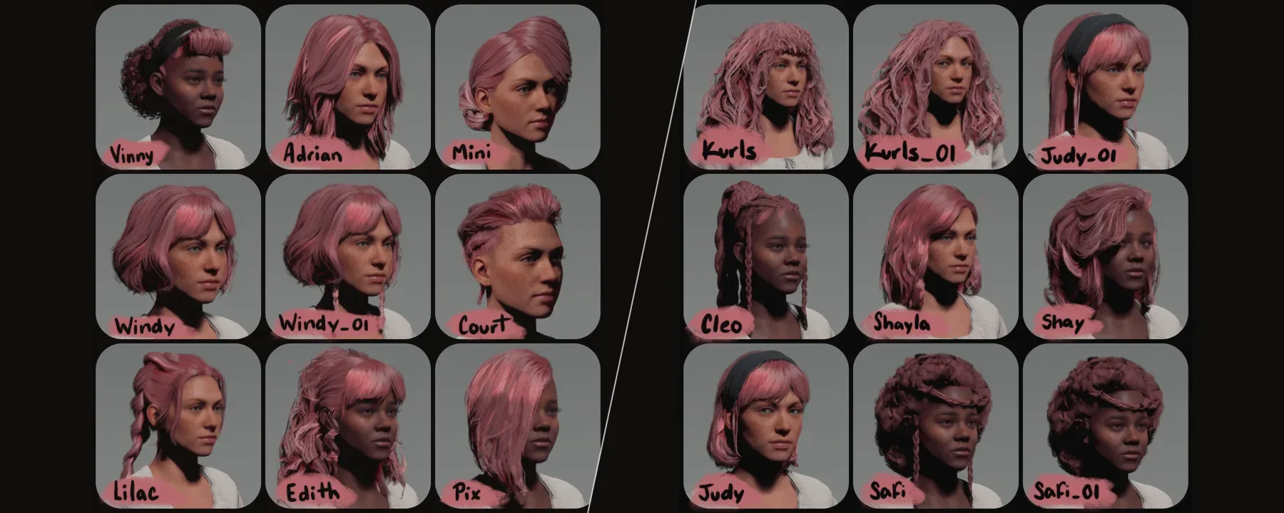 Random Hairstyles Collection — Random Hairstyles Collection screenshots 1–2