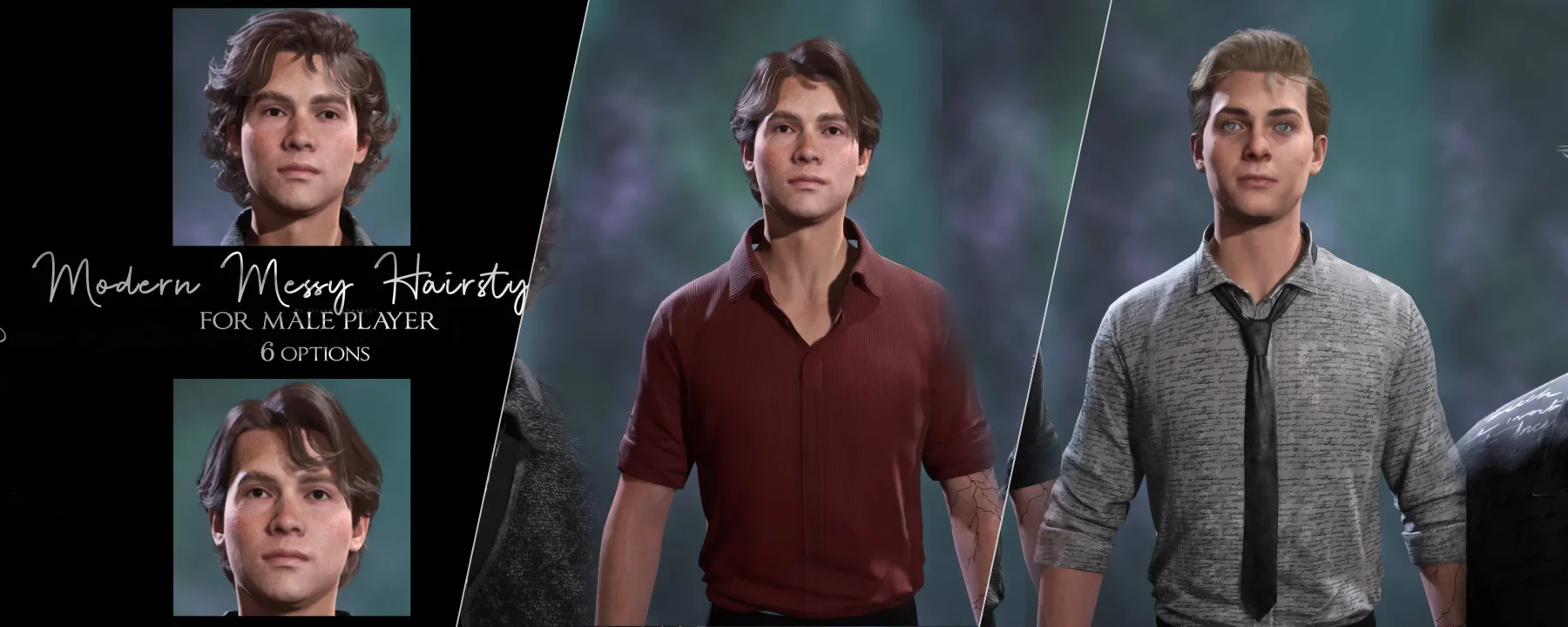 Modern Messy Hairstyles for Male — Modern Messy Hairstyles for Male screenshots 1–3