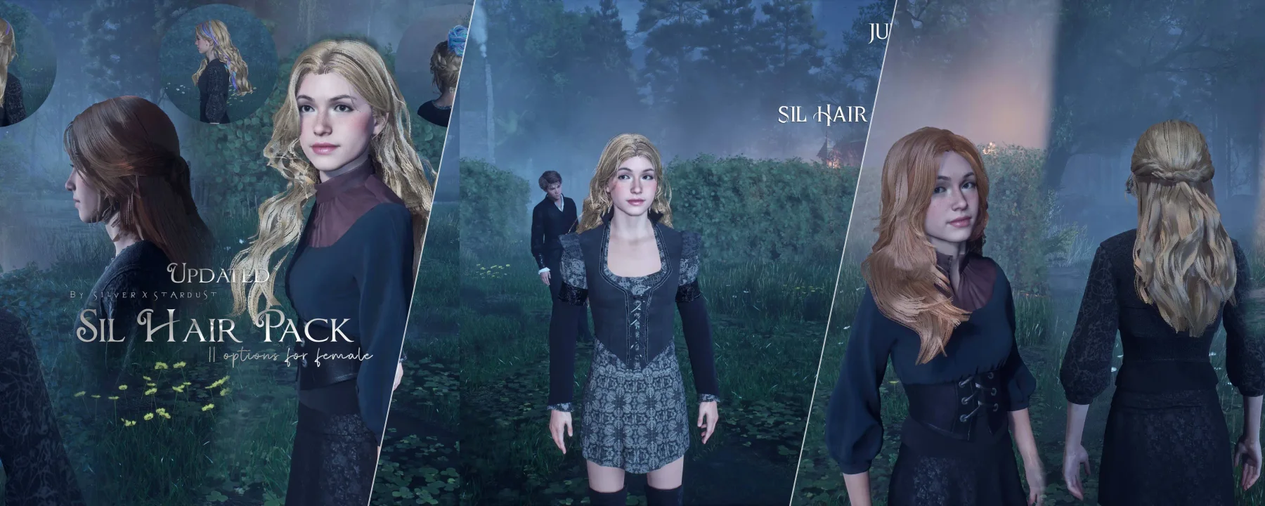 Sil Hair Pack for female MC — Sil Hair Pack for female MC screenshots 1–3