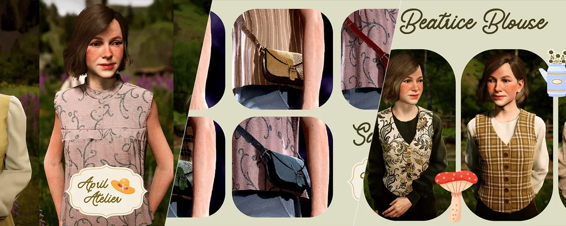 April Atelier Vol.2 - Dresses and Blouses — April Atelier Vol.2 - Dresses and Blouses screenshots 1–3
