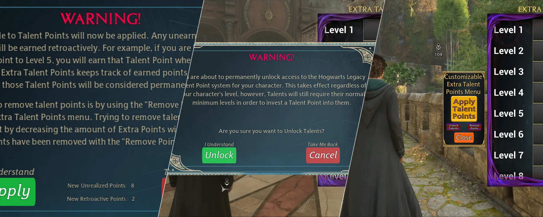 Customizable Extra Talent Points — Customizable Extra Talent Points screenshots 1–3