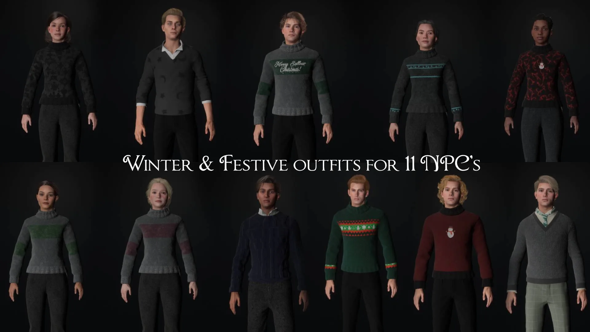 Winter & Festive outfits for NPC's screenshot 1