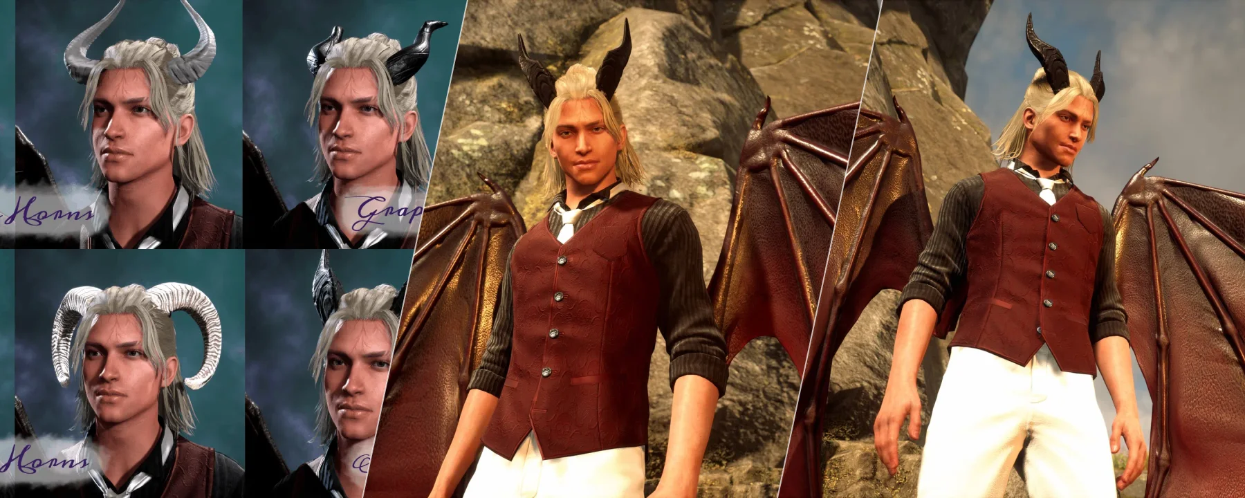 Horns for Male MC — Horns for Male MC screenshots 1–3