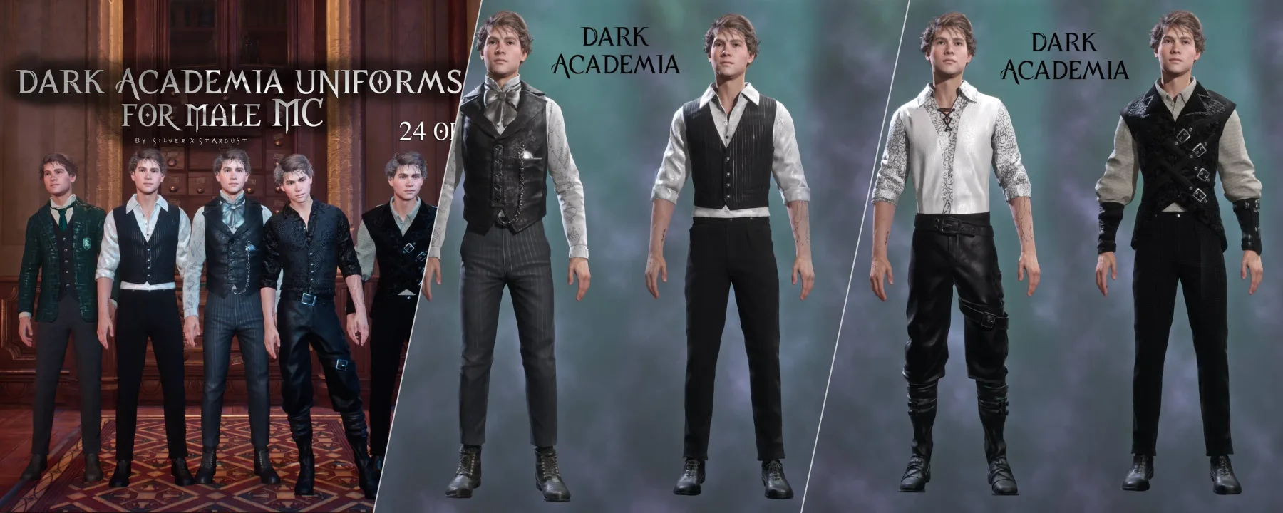 Dark Academia Outfits for male MC — Dark Academia Outfits for male MC screenshots 1–3