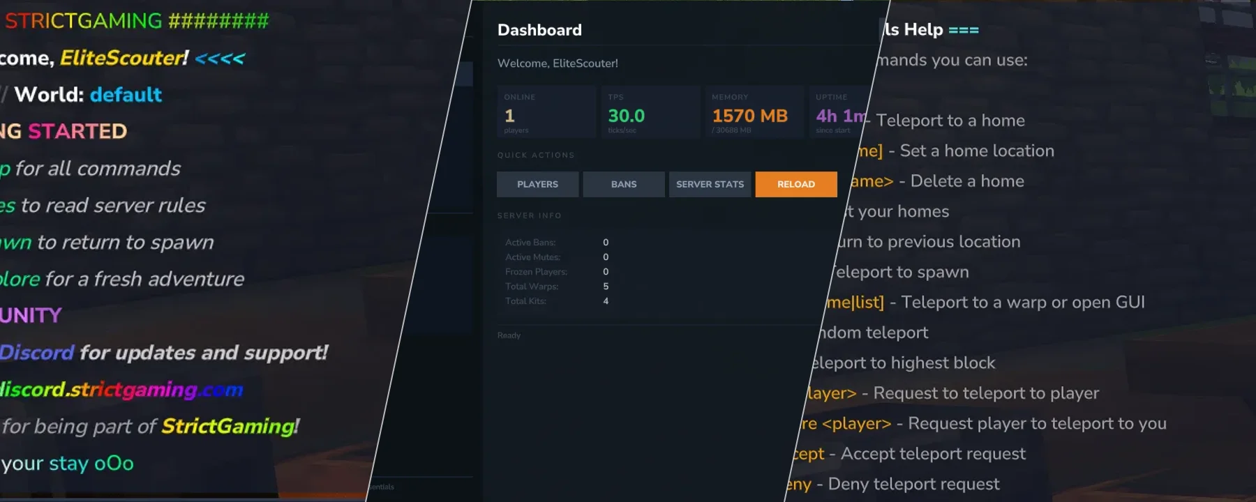 EliteEssentials | Everything Your Server Needs and More! — EliteEssentials | Everything Your Server Needs and More! screenshots 1–3