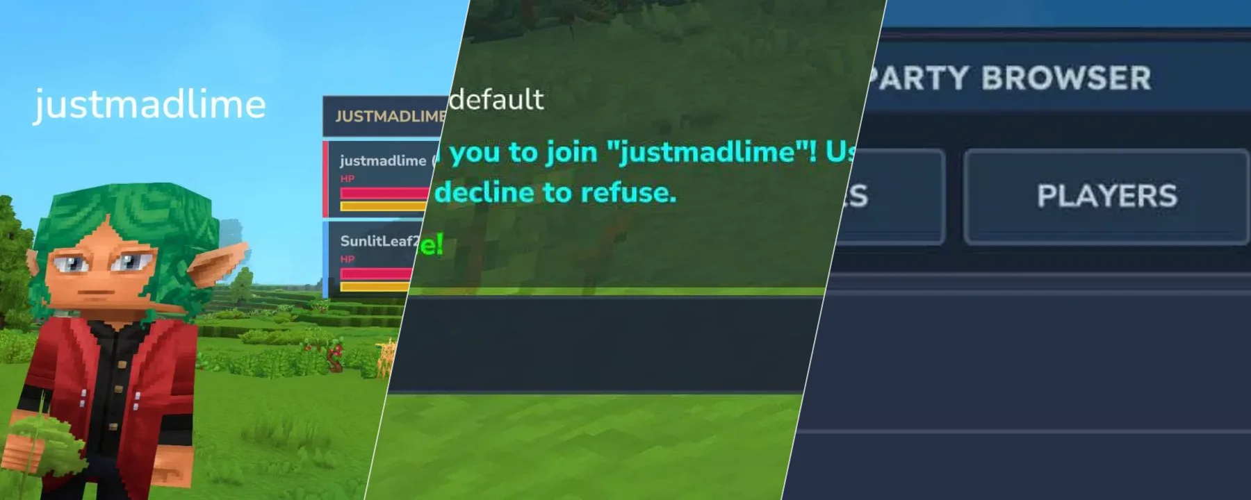Party Mod | Simple Party | Team & Squads — Party Mod | Simple Party | Team & Squads screenshots 1–3