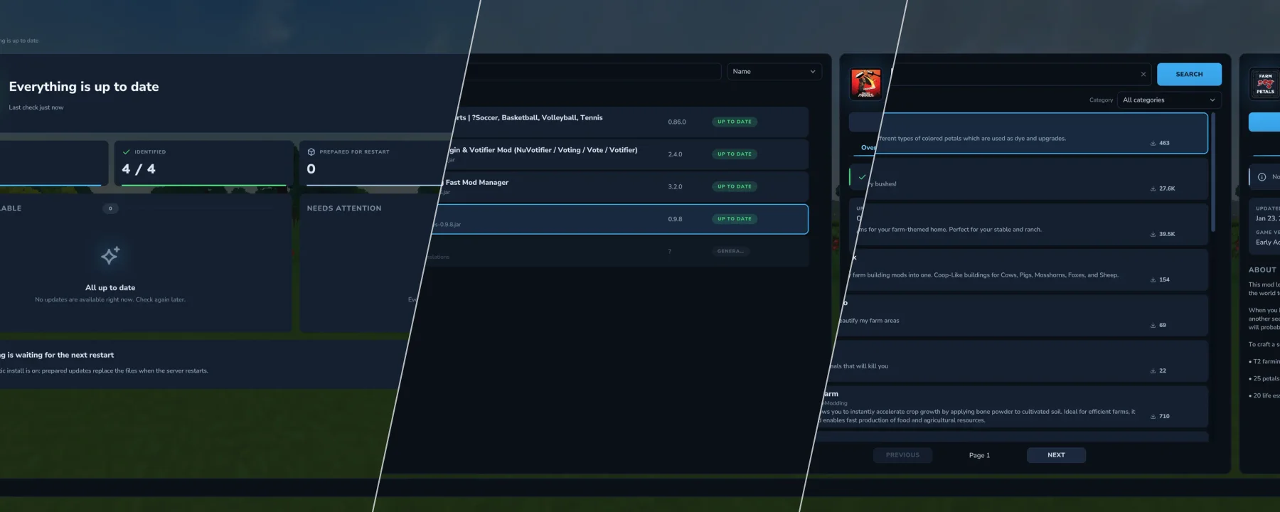 nyoUpdates | ⚡Blazing Fast Mod Manager  — nyoUpdates | ⚡Blazing Fast Mod Manager  screenshots 1–3