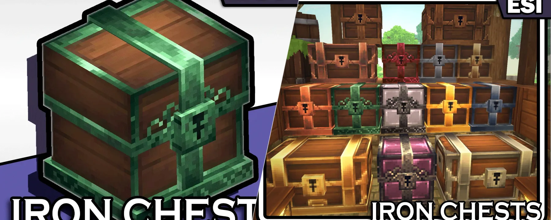 Iron Chests [ESI] - Supports Workbench Pull & Double Chests | Update for Version 4 — Iron Chests [ESI] - Supports Workbench Pull & Double Chests | Update for Version 4 screenshots 1–2