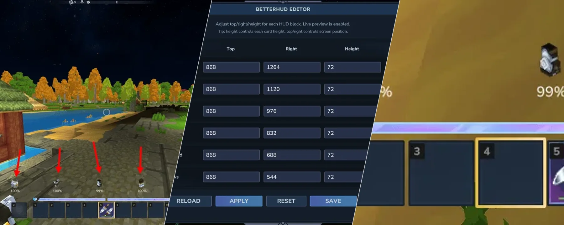 Better HUD — Better HUD screenshots 1–3