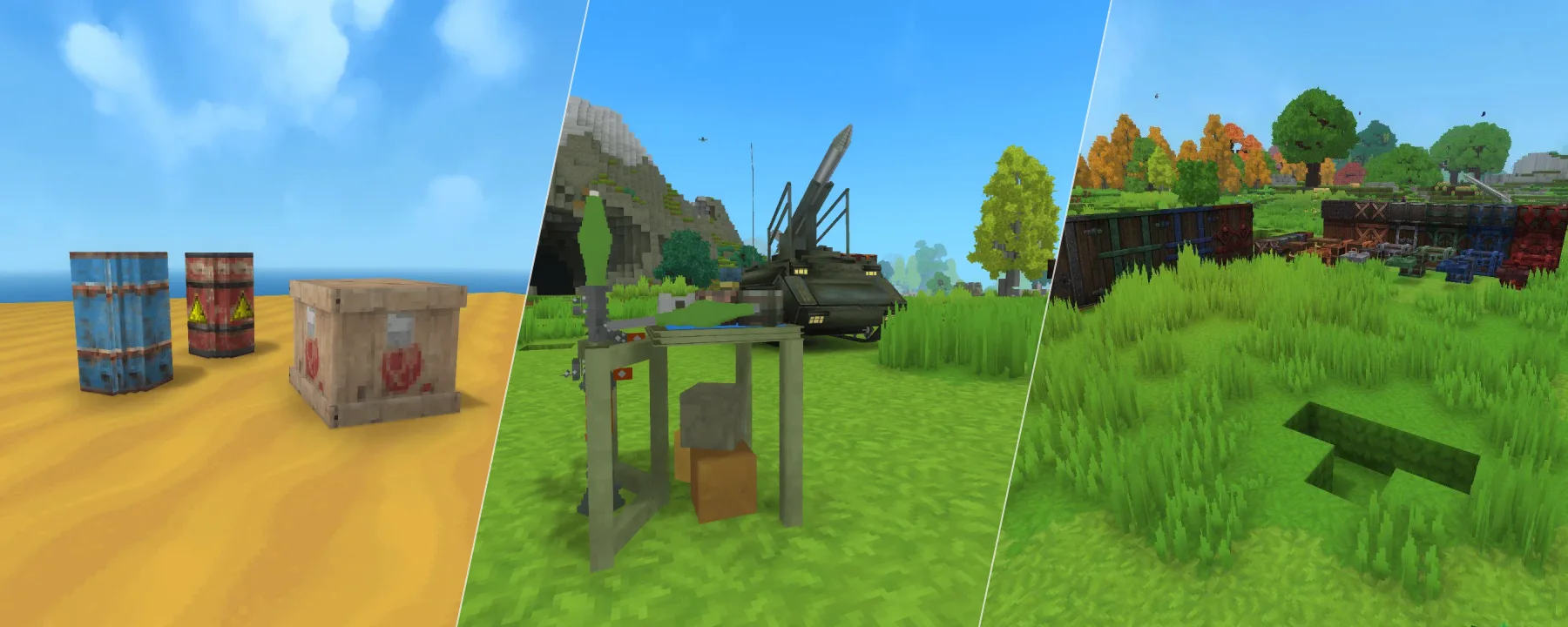 HyRust - Explosives Pack - Raid & Defense System (Rust-like loot system, Rocket Launcher, Reforce System, Air strike, and more) — HyRust - Explosives Pack - Raid & Defense System (Rust-like loot system, Rocket Launcher, Reforce System, Air strike, and more) screenshots 1–3