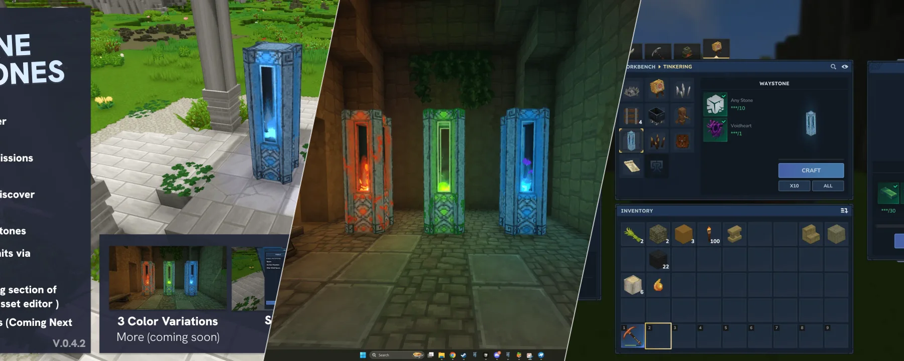 Arcane Waystones (Customizable) - Physical Warps — Arcane Waystones (Customizable) - Physical Warps screenshots 1–3