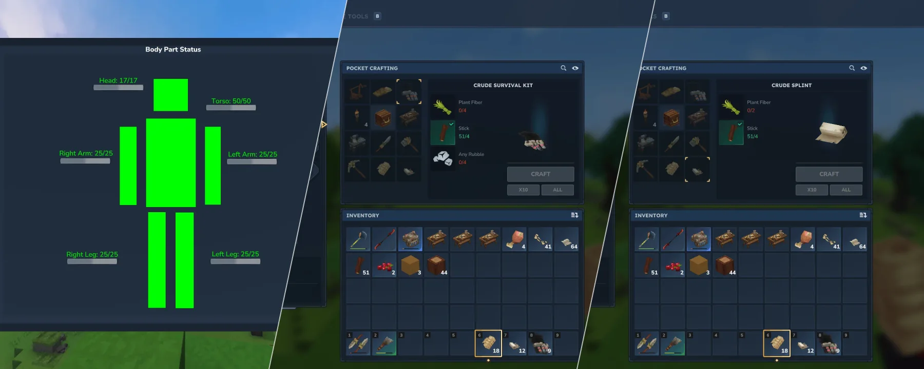 Survival Overhaul - Mortal Wounds — Survival Overhaul - Mortal Wounds screenshots 1–3
