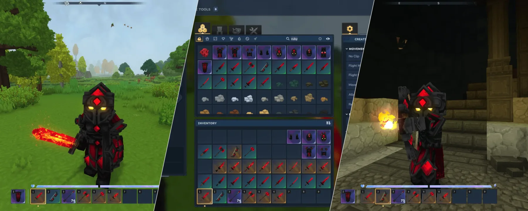 Ruby Armor & Weapons — Ruby Armor & Weapons screenshots 1–3