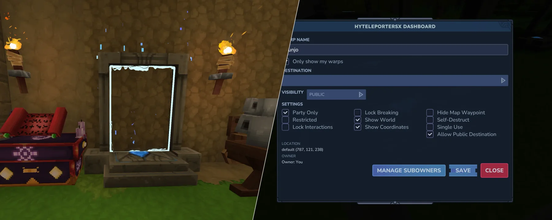 HyTeleportersX — HyTeleportersX screenshots 1–2