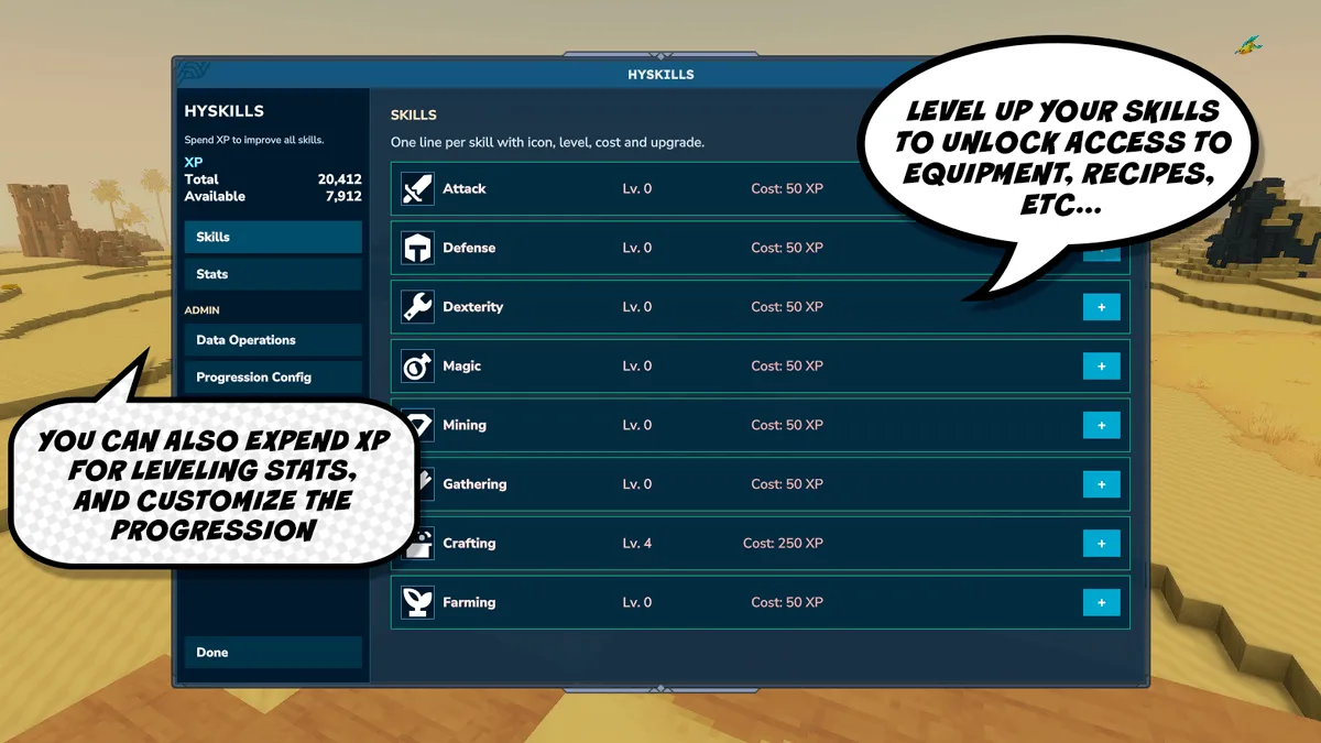HySkills (Reskillable) screenshot 1