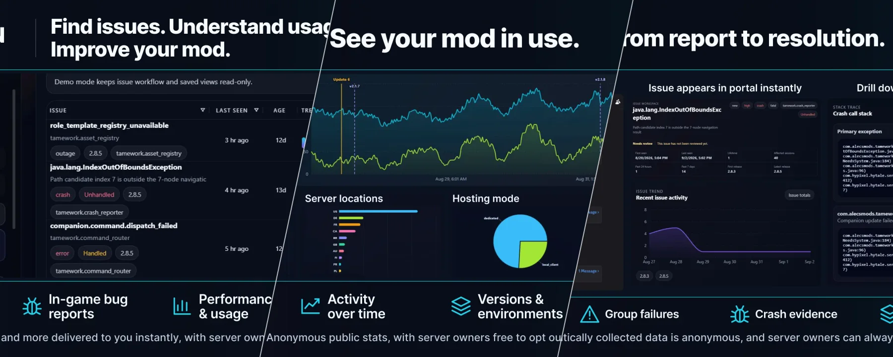 Beacon - Mod Telemetry & Stats — Beacon - Mod Telemetry & Stats screenshots 1–3