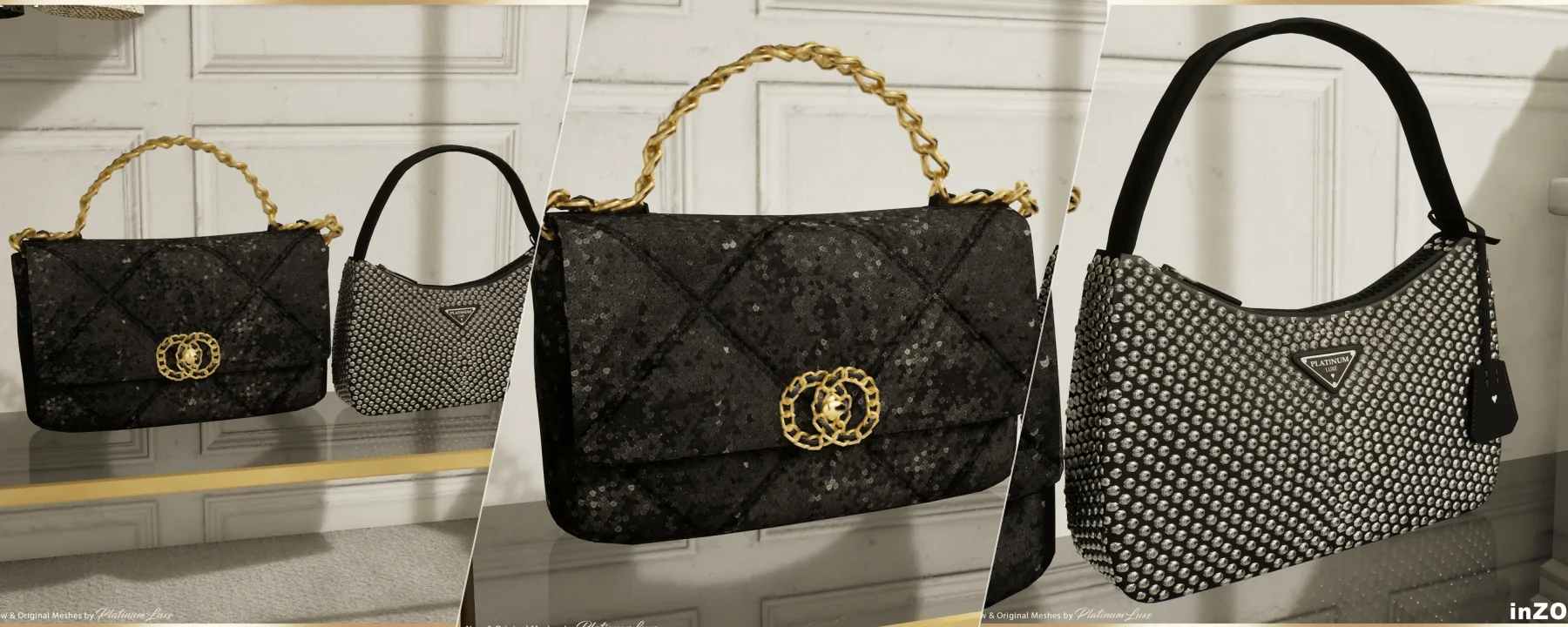 PL | Luxe Fashion Bags - Black — PL | Luxe Fashion Bags - Black screenshots 1–3