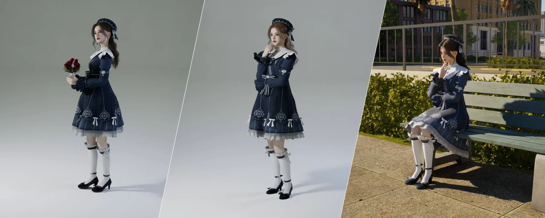 Classical Lolita Dress Outfit — Classical Lolita Dress Outfit screenshots 1–3
