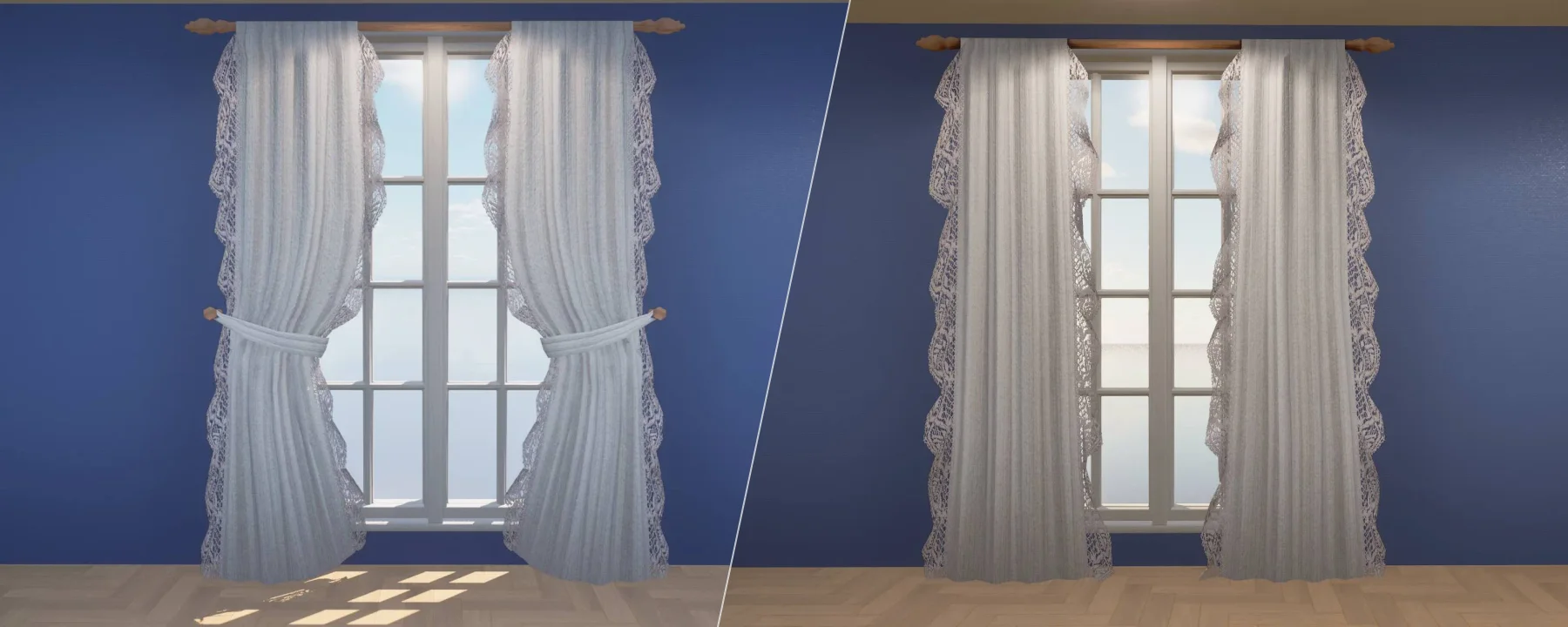 Lace trim curtains — Lace trim curtains screenshots 1–2