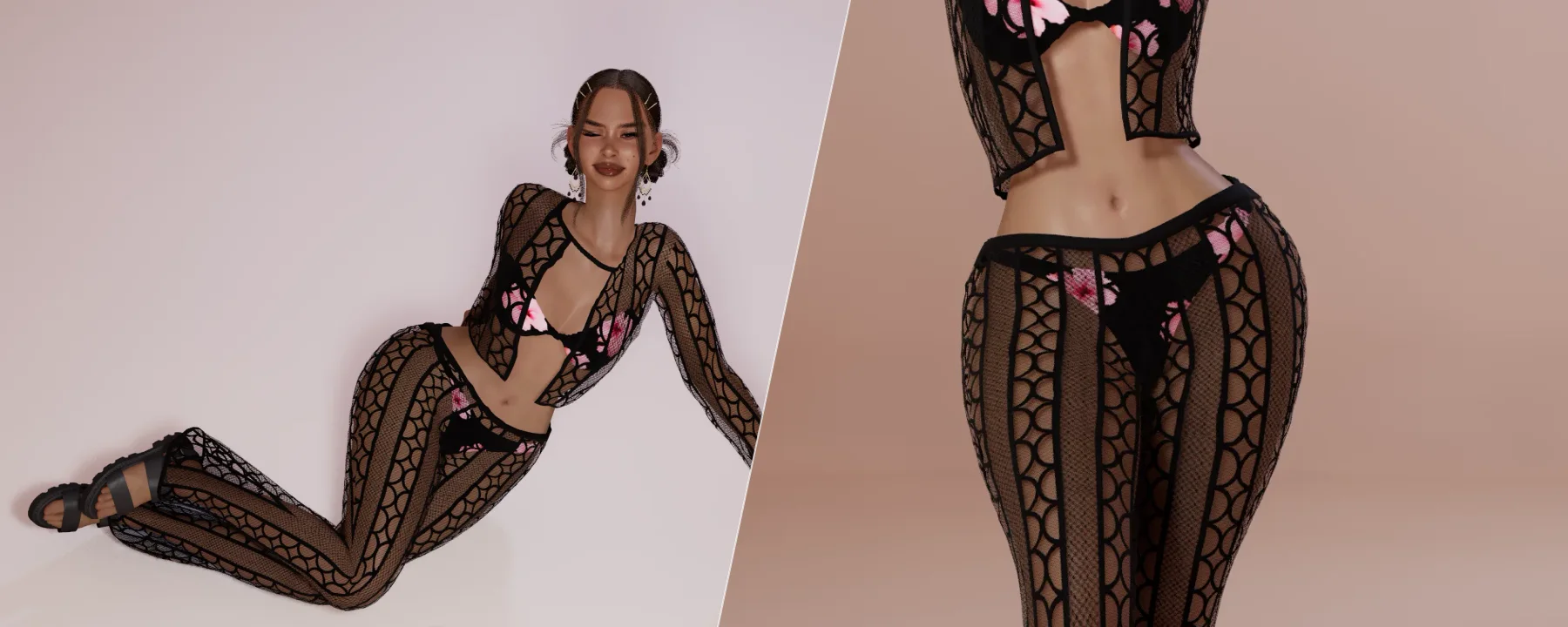 Beach Babes Collection - Black Boho Set — Beach Babes Collection - Black Boho Set screenshots 1–2