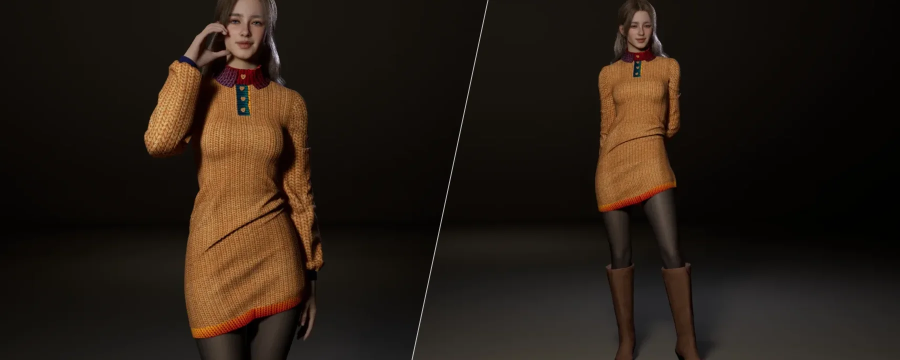 🍂 Cozy Knit Dress — 🍂 Cozy Knit Dress screenshots 1–2