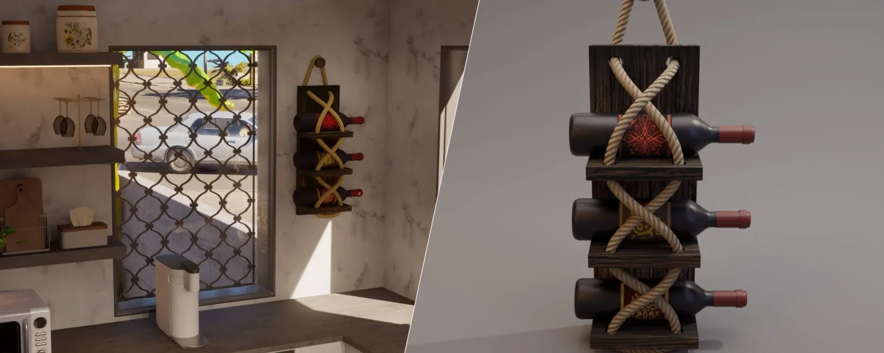 Rope Wine Rack — Rope Wine Rack screenshots 1–2
