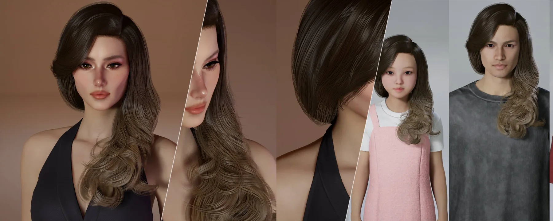 Cinta Hairstyle - Left — Cinta Hairstyle - Left screenshots 1–3