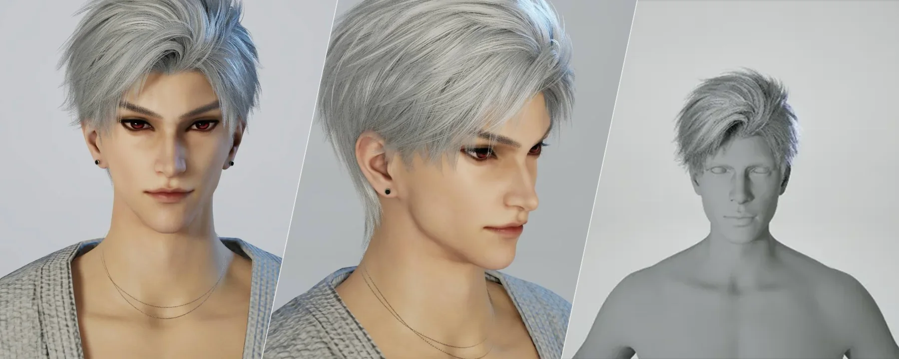 Elza_LoveandDeepSpace_hair_Sylus — Elza_LoveandDeepSpace_hair_Sylus screenshots 1–3