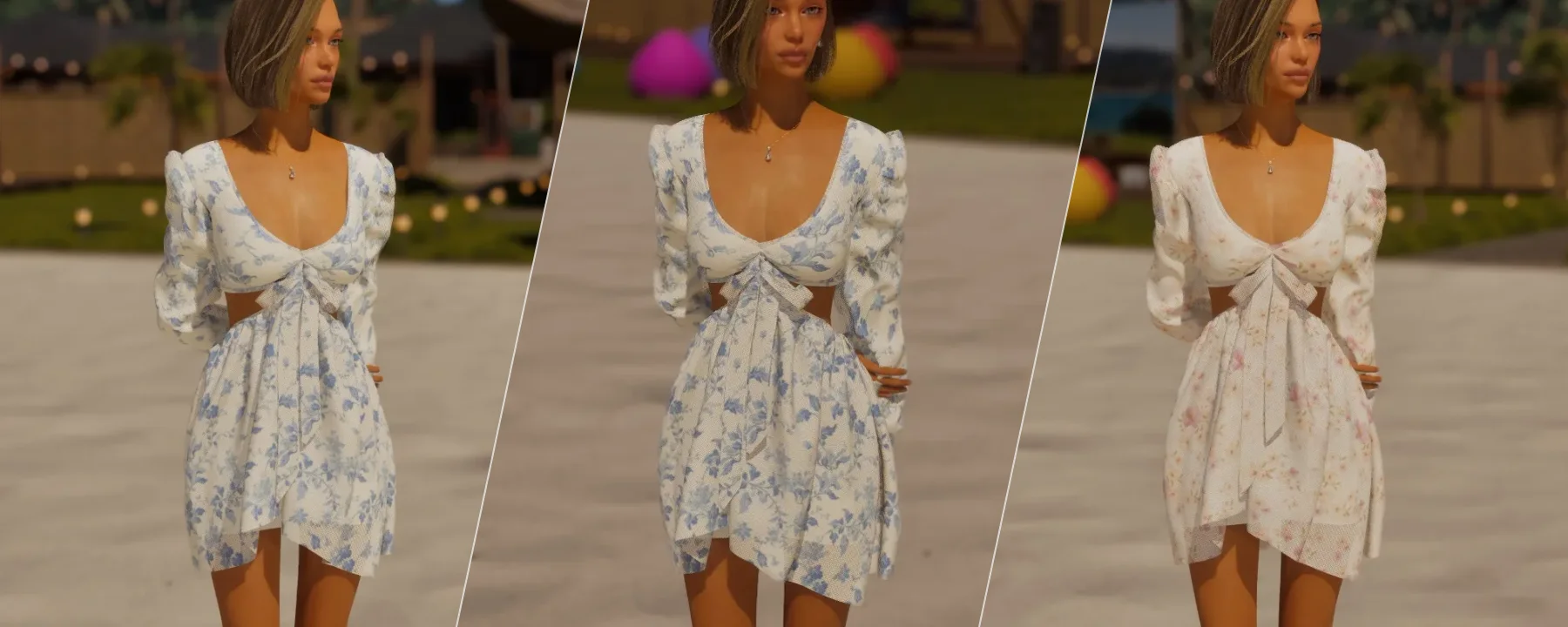 Capri Rose ✦ Dress — Three Shades Edition — Capri Rose ✦ Dress — Three Shades Edition screenshots 1–3
