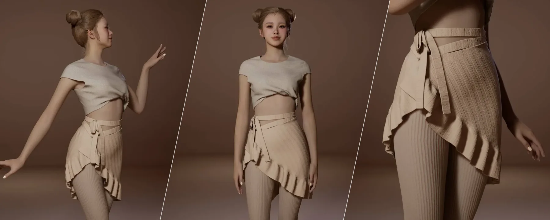✨ Asymmetric Ruffle Skirt — ✨ Asymmetric Ruffle Skirt screenshots 1–3