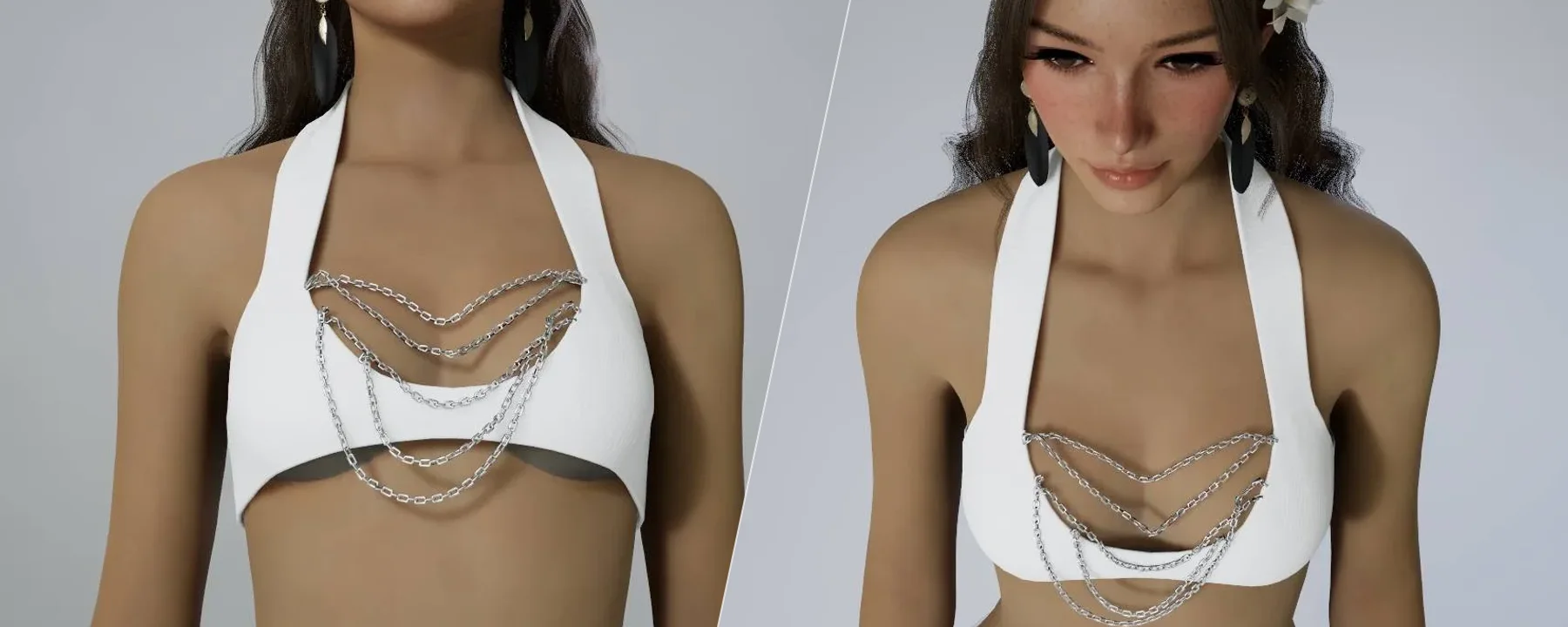 💎Chain Accent Halter Top — 💎Chain Accent Halter Top screenshots 1–2