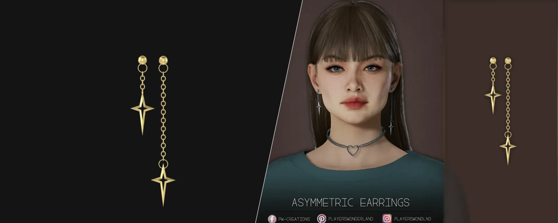 Asymmetric Chain Earrings — Asymmetric Chain Earrings screenshots 1–2
