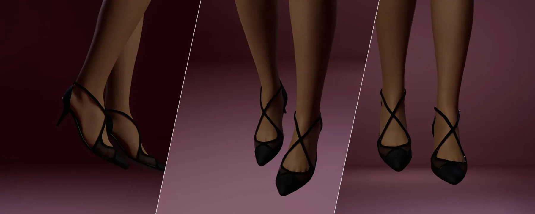 👠 Mesh Cross-Strap Heels — 👠 Mesh Cross-Strap Heels screenshots 1–3