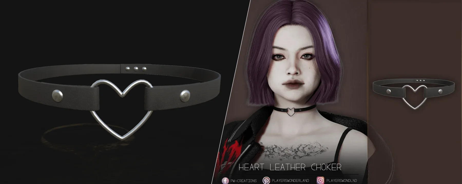 Heart Leather Choker — Heart Leather Choker screenshots 1–2