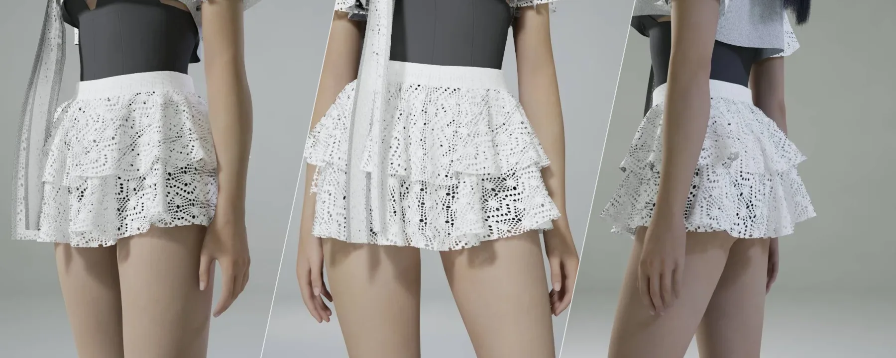 🎀 Lace Ruffle Mini Skirt — 🎀 Lace Ruffle Mini Skirt screenshots 1–3