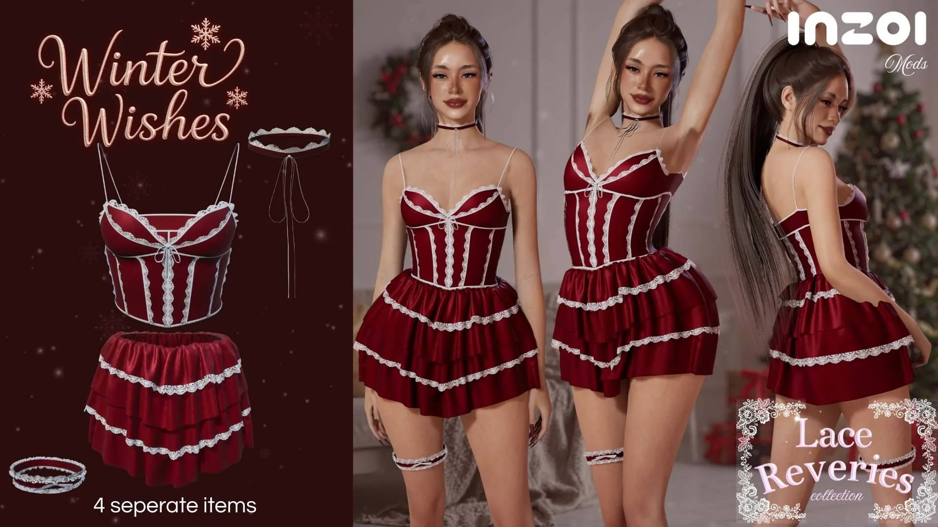 Angelina Set | Winter Wishes X Lace Reveries screenshot 1