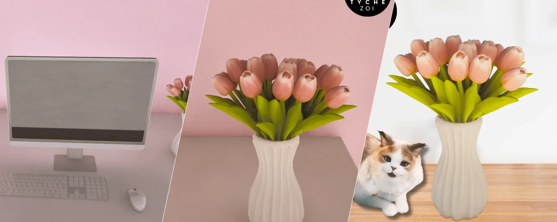 Tulips in vase — Tulips in vase screenshots 1–3