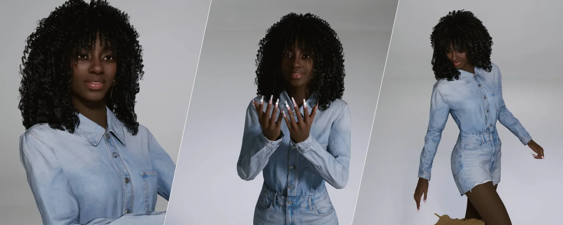 Niven Hair 34 - Candace Hair (Females) — Niven Hair 34 - Candace Hair (Females) screenshots 1–3